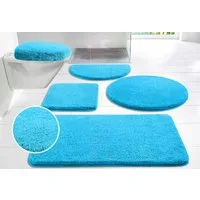 OTTO home Badematte Merida, Badvorleger, Badezimmer Teppich, Höhe 32 mm, rutschhemmend beschichtet, schnell trocknend, strapazierfähig, fußbodenheizungsgeeignet, Kunstfaser, rund, Badteppich, Uni Farben, rechteckig, rund & als 2-tlg. Set erhältlich