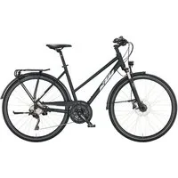 KTM Trekkingrad KTM Veneto Light Disc Damen Trapez schwarz, 30 Gang Shimano Deore XT T8000-SGS shadow, Kettenschaltung