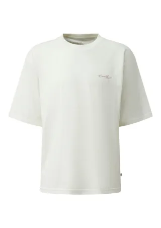 Q/S designed by - T-Shirt mit Print im Relaxed Fit weiß - Gr. - XL