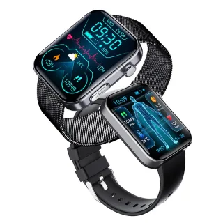 F300 2.1-inch HD Screen ECG Non-invasive Blood Glucose Testing Blood Component Analysis bluetooth Call Heart Rate Blood