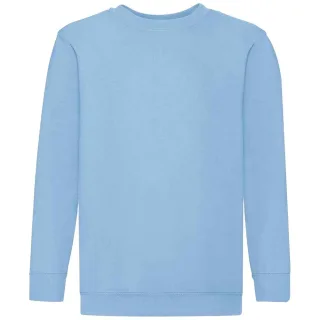 Fruit of the Loom Kinder Klassik Drop Schulter Sweatshirt (Himmelblau)