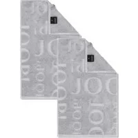 JOOP! Handtuch 2 Stück Joop! Gästetuch Selection 1711-705 grau 30x50, Walkfrottier (Spar-Set, 2-St), 100% Baumwolle