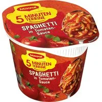 MAGGI Fertiggericht, Maggi 5 Minuten Terrine Spaghetti in fruchtiger Tomaten Sauce 60g