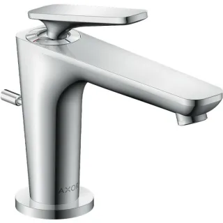 hansgrohe Axor Citterio C CoolStart Waschtischarmatur 49010000 ohne Struktur, chrom, Ausladung 128mm, Zugstangen-Ablaufgarnitur