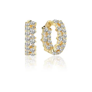 Sif Jakobs Jewellery Creolen SJ-E2363-CZ-YG