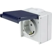 as - Schwabe Steckdose AS Schwabe 62460 Aufputz-Steckdose IP54