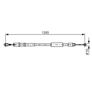Bosch Handbremsseil hinten links Mercedes Viano Vito
