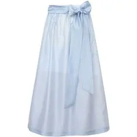 MarJo Dirndlschürze Dirndlschürze Petershausen 75cm Länge himmelblau