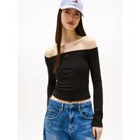 Tommy Jeans Langarmshirt TJW SLIM ESSENTIAL BOAT NECK LS