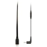 USB Adapterkabel, USB-C Stecker 90° > Lightning Stecker schwarz, 30cm