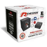 Renegade Auto Sub Komplettset Endstufe + Subwoofer + Kabel Auto-Subwoofer