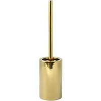 spirella WC-Garnitur Spirella "Tube" WC Bürste Toilettenbürste Klobürste Porzellan Gold, Toilettenbürste, hochwertige Keramik, festliches Finish, gold glänzend