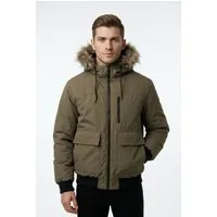 Jack & Jones Bomberjacke JJCHARLIE DETACHABLE FAUX FUR BOMBER