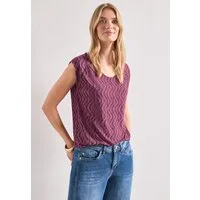 STREET ONE Shirttop mit Elastiksaum
