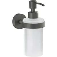 tesa Seifenspender 1x tesa MOON GREY Seifenspender, (Packung, MOON Grey), grau 11,9 cm : 7 cm : 17,1 cm