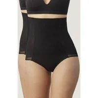 YSABEL MORA Shapingpants (2er Pack) hoch geschnitten, starker Form-Effekt, elastisch, Mesh