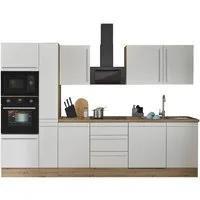 KOCHSTATION Küchenzeile Florida, Breite 310 cm, wahlweise mit E-Geräten,Softclose für Türen/Schubkästen
