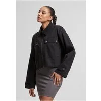 URBAN CLASSICS Kurzjacke Ladies Workwear Cropped Cotton Jacket