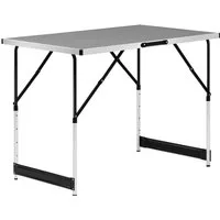 Woltu Campingtisch (1-St), Klapptisch höhenverstellbar, Aluminium Stahl MDF