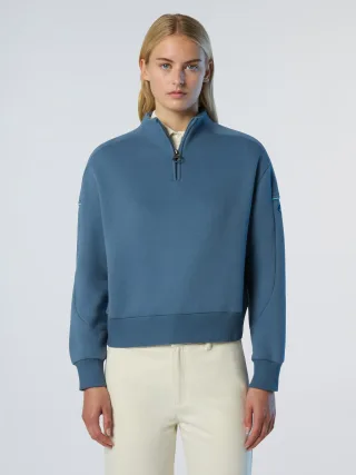 North Sails Sweatshirt mit halbem Reißverschluss Winter-Fleece
