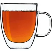 SABATIER International Thermoglas Brasserie, 2-tlg., Borosilikatglas, Mundgeblasen, 300 ml, hitze- & kältebeständiges Borosilikatglas