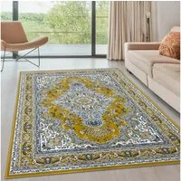 OTTO home Teppich Oriental, Made in Belgium, rechteckig, Höhe: 7 mm, Orient-Optik, mit Bordüre, Teppich, Kurzflor, Weich, Kundenliebling
