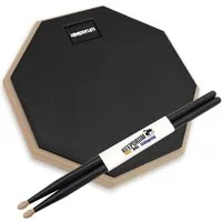keepdrum Schlagzeug keepdrum Übungspad DP-BK8 schwarz 8 Zoll mit Drumsticks 5BB 1 Paar,Übungspad, Übungspad, Vorteils-Set mit Drumsticks 5BB 1 Paar