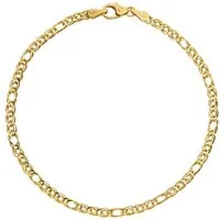 JOBO Goldarmband, Zwillings-Panzerarmband 585 Gold 19 cm