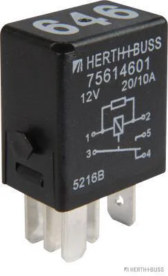 HERTH&BUSS Multifunktionsrelais, 12 V, 10 - 20 A, 5 pins, Widerstand - 75614601