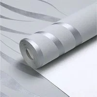 TUWENA 3D-Tapete Generisch Selbstklebende Tapete mit 3D-Streifen, 53 cm x 10 m