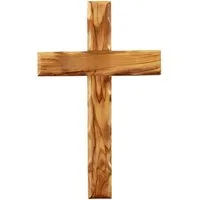 Kassis Geschenkartikel Wanddekoobjekt Olivenholz Kruzifix Wandkreuz schlicht Kreuz zum Aufhängen, Hergestellt in Bethlehem, Ideales Geschenk zu mehreren Anlässen