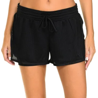 2-in-1-Sportshorts mit Kordelzug für Frauen D07MP