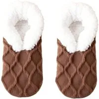 Coonoor Haussocken Warme Damen Haussocken – Flauschige Winter Slipper Socken (1-Paar) Kuschelig, weich gefüttert, Einheitsgröße