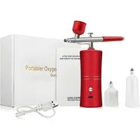 Athlix Airbrush-Kompressor Airbrush mit Kompressor zum Nagellackieren kabellos Sprühpistole, 360 kPa Luftdruck - Ideal für feine Detailarbeiten