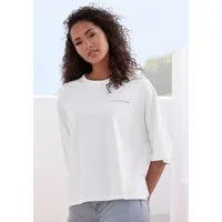 Copenhagen Studios Oversize-Shirt mit hochwertiger Logostickerei aus heavy Bio-Baumwoll-Qualität