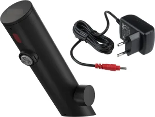 Neuesbad Berührungslose Waschtischarmatur mit Temperatur-Regulierung, Netzbetrieb 230/6V, Oberfläche NB1DEBQR_N29V1