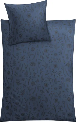 Kleine Wolke Bettwäsche "Lisse" 2 Stk. mit feinen Blumenmotiven