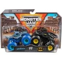 Monster Jam - Batmobil vs. Megalodon, Spielfahrzeug 2er-Pack, Maßstab 1:64