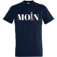 Youth Designz T-Shirt Moin Leuchtturm Herren Shirt mit trendigem Frontprint