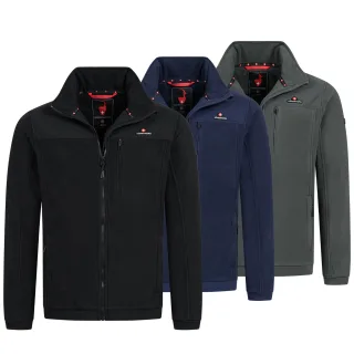 Höhenhorn Issar Herren Fleece Hybrid Jacke Softshell Full Zip Outdoor Freizeit S Schwarz
