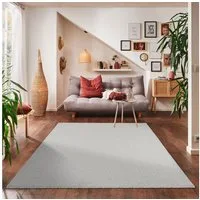 Carpettex Veloursteppich Unicolor - Einfarbig, Läufer, Höhe: 11 mm, Einfarbig Kurzflor Teppich Wohnzimmer verschiedene farben und größen