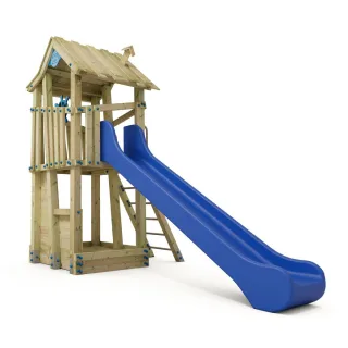 PRO GIANT Treehouse Spielturm für öffentliche Spielplätze - Robuster Kletterturm mit Rutsche & Sandkasten - Hochwertige Spielanlage Wickey