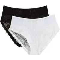 bonprix Maxislip (Packung, 2-St) im Doppelpack, aus Polyamid und Elasthan, elastisch