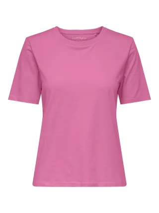 ONLY - ONLHAPPY S/S O-NECK TEE PR JRS Wild Orchid - Gr. - M