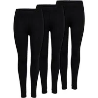 ONLY Leggings ONLLIVE LOVE NEW GE (3-tlg., 3er Pack) an der Hüfte nicht zu kurz, blickdicht