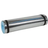 Idena Isomatte 38193 Isomatte mit Aluminiumbeschichtung, 50 x 180 cm, ca. 7 mm dick, wärmeisolierend, kompakt und leicht, ideal für Yoga, Sport, Camping, Festivals oder am Strand, Thermomatte
