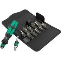 Kraftform Kompakt 71 Security, 32-teilig, Steckschlüssel schwarz/grün, 1/4", inkl. Steckgriff
