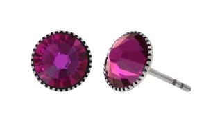 konplott - Ohrstecker - Black Jack lila