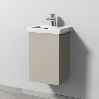 Sanipa 3way Waschtischunterbau zu Villeroy & Boch Subway 3.0 Waschtisch mit 1 Tür, Kaschmir-Matt SP8411U