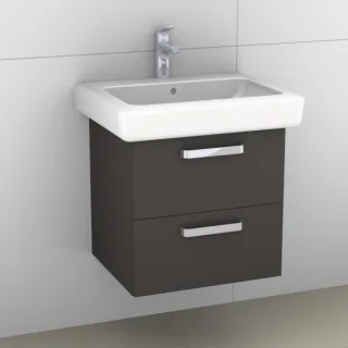 Artiqua 413 Waschtischunterschrank für IT! 121960 Stahlgrau, 413-WU2L-K110-7142-88 413-WU2L-K110-7142-88